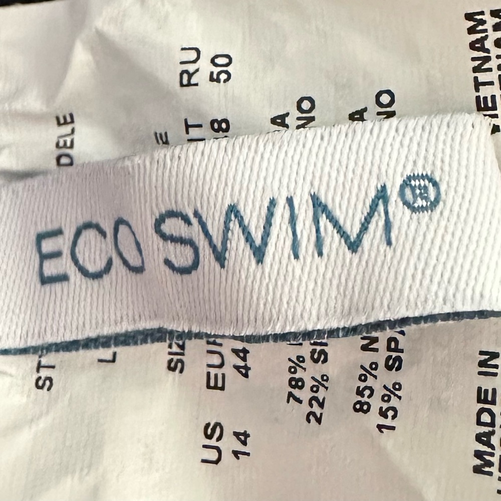 Eco Swim - Women’s Halter Tankini Swim Suit - Top Size 14 - Bottoms Size 12 - Picture 3 of 6